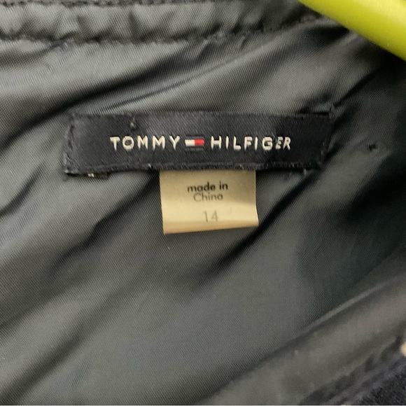 Tommy Hilfiger Navy and Yellow Striped Midi Dress - Picture 8 of 9